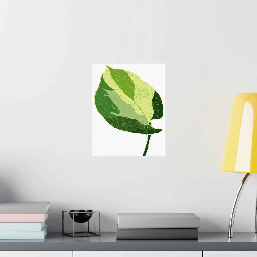 Pothos Wall Art – Botanical Poster on Museum Grade Paper | Indoor Plant Print Unframed