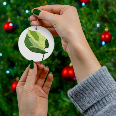 Manjula Pothos Ceramic Ornament