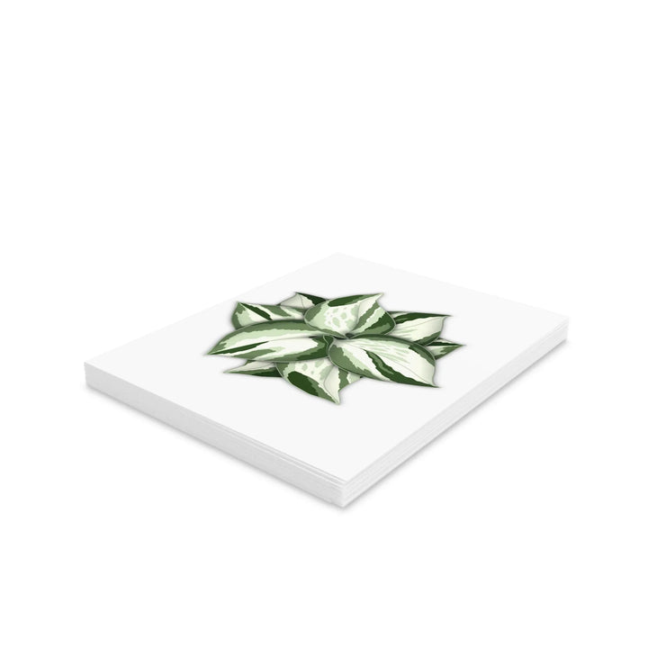 Manjula Pothos Card – Botanical Greeting Cards With Heart Leaf Design & Envelopes Included - Laura Christine Photography & Design