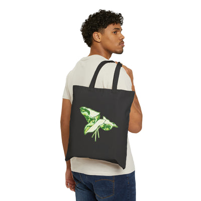 Marble Syngonium Tote Bag