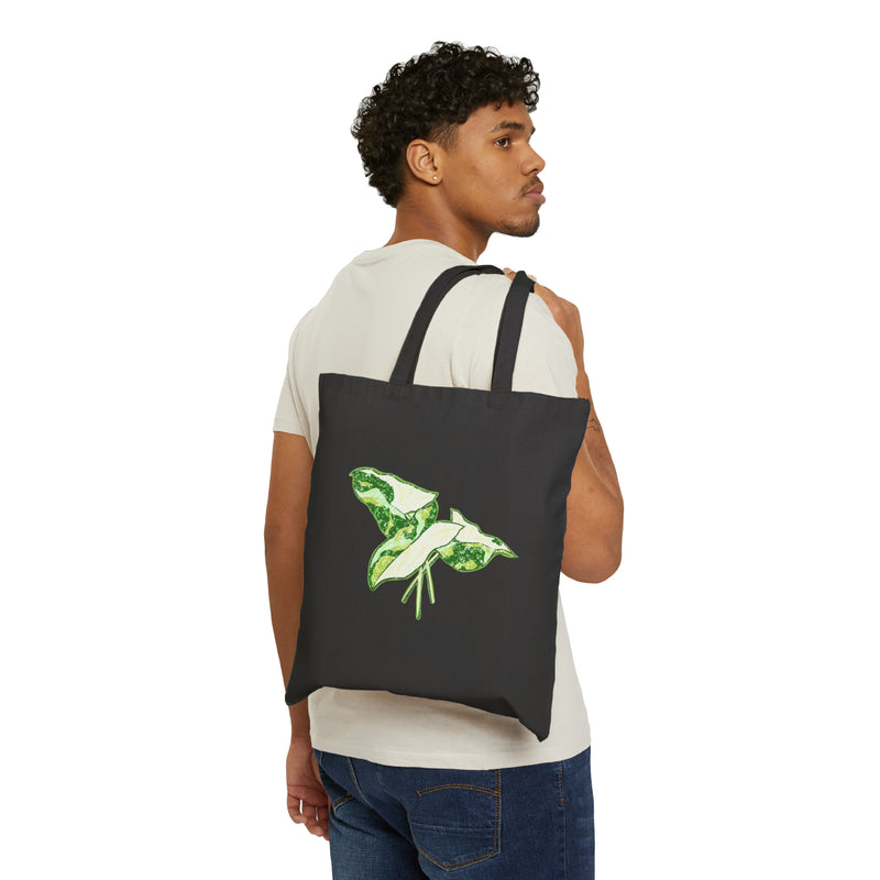 Marble Syngonium Tote Bag