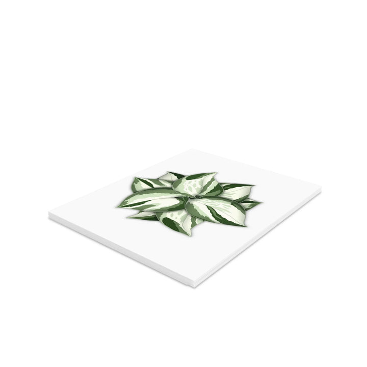 Manjula Pothos Card – Botanical Greeting Cards With Heart Leaf Design & Envelopes Included - Laura Christine Photography & Design