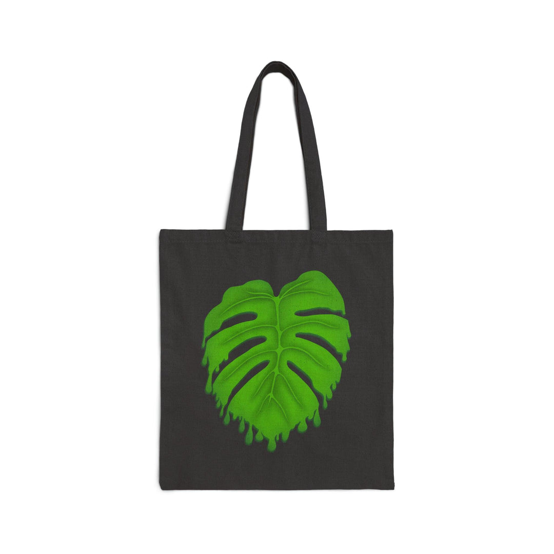 Cotton Tote Bag - Large Canvas Shopping Bag With Plant Print | Durable Reusable Tote