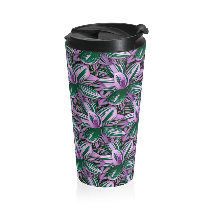Tradescantia Nanouk Tumbler – Insulated Travel Mug With Variegated Foliage Print