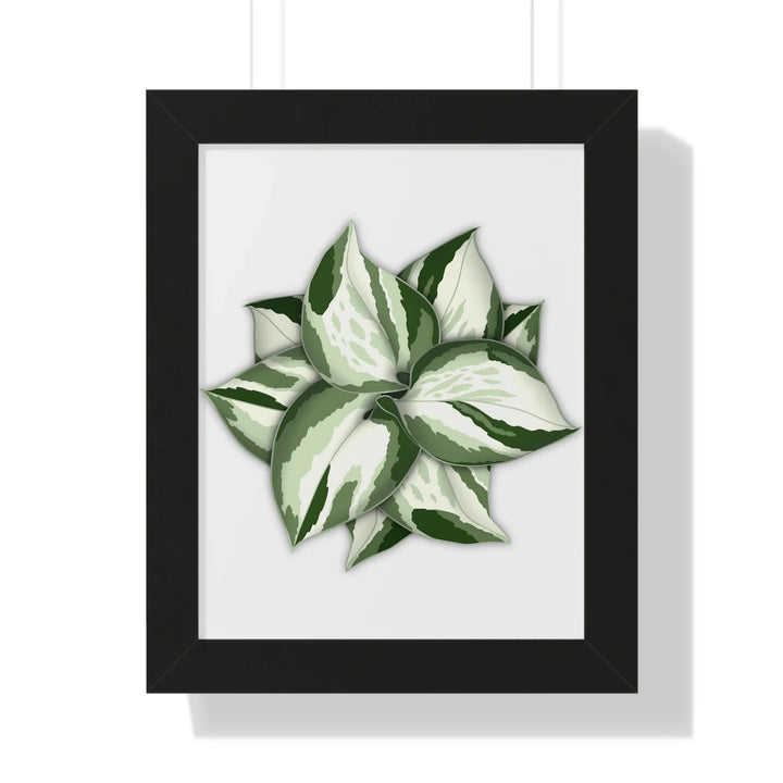 Manjula Pothos Print Framed Wall Art – Botanical Poster With Heart Shaped Leaves