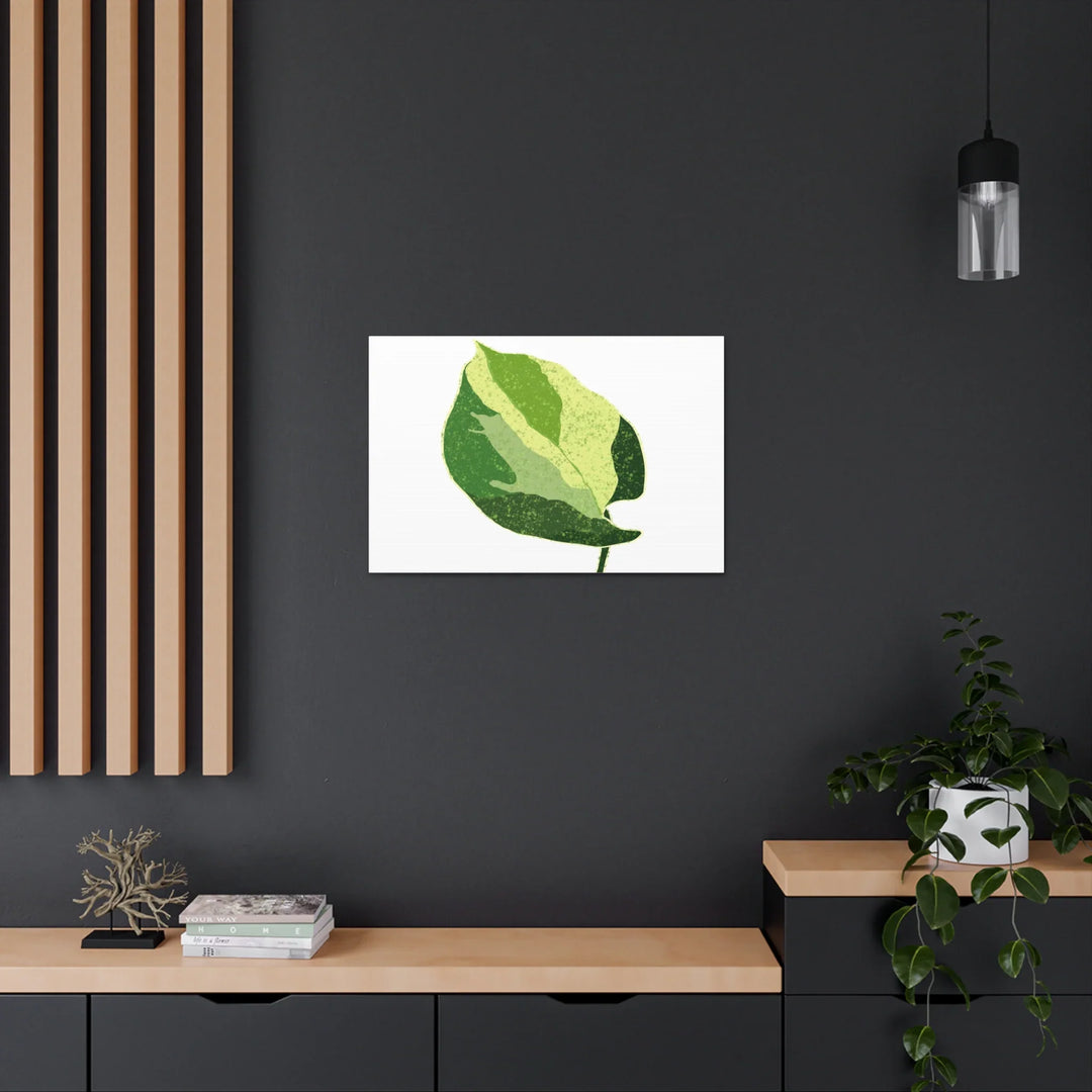 Pothos Canvas Print – Matte Finish Canvas Art Print With Durable Cotton Material - Laura Christine Photography & Design