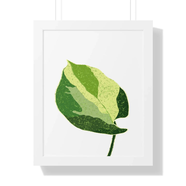 Manjula Pothos Print – Framed Wall Art With Heart Shaped Leaves & Matte Finish