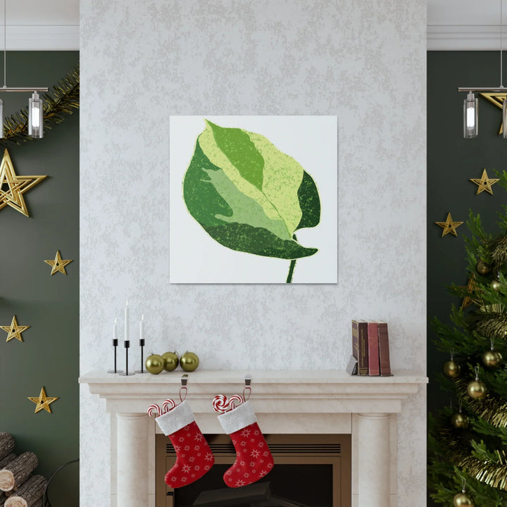 Pothos Canvas Print – Matte Finish Canvas Art Print With Durable Cotton Material - Laura Christine Photography & Design