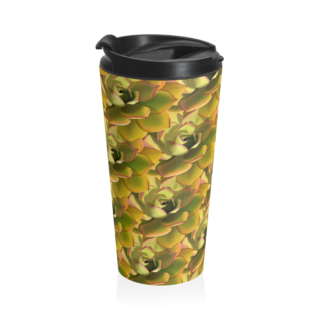 Succulent Pattern Tumbler | Vacuum Insulated Stainless Steel Cup for Hot Cold Drinks