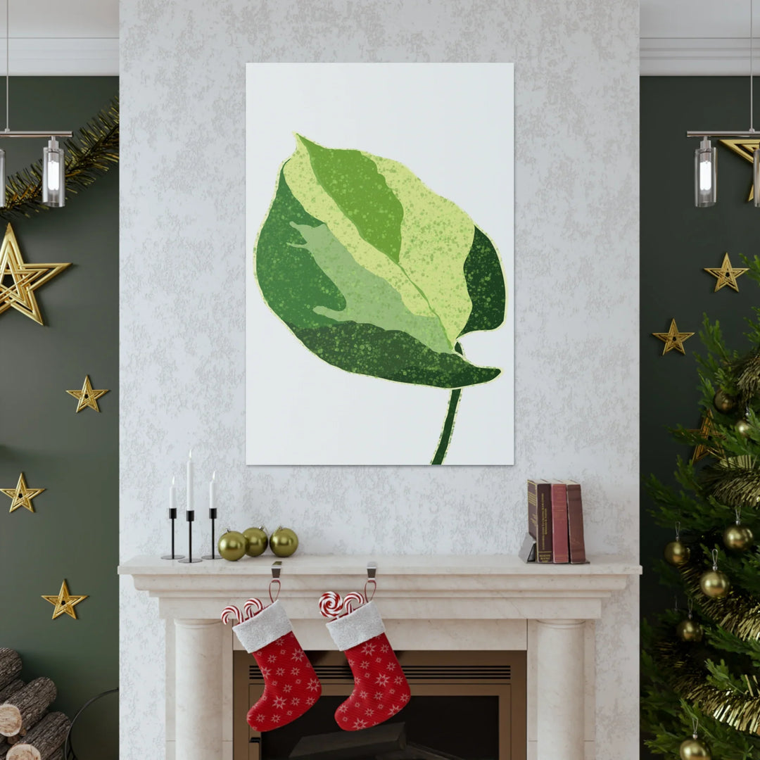 Pothos Canvas Print – Matte Finish Canvas Art Print With Durable Cotton Material - Laura Christine Photography & Design