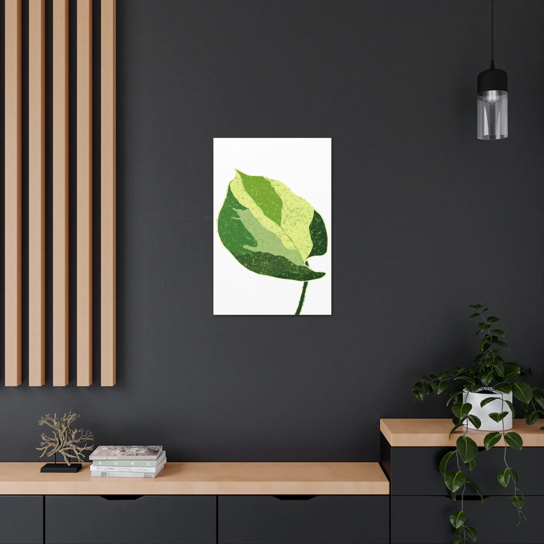 Pothos Canvas Print – Matte Finish Canvas Art Print With Durable Cotton Material - Laura Christine Photography & Design