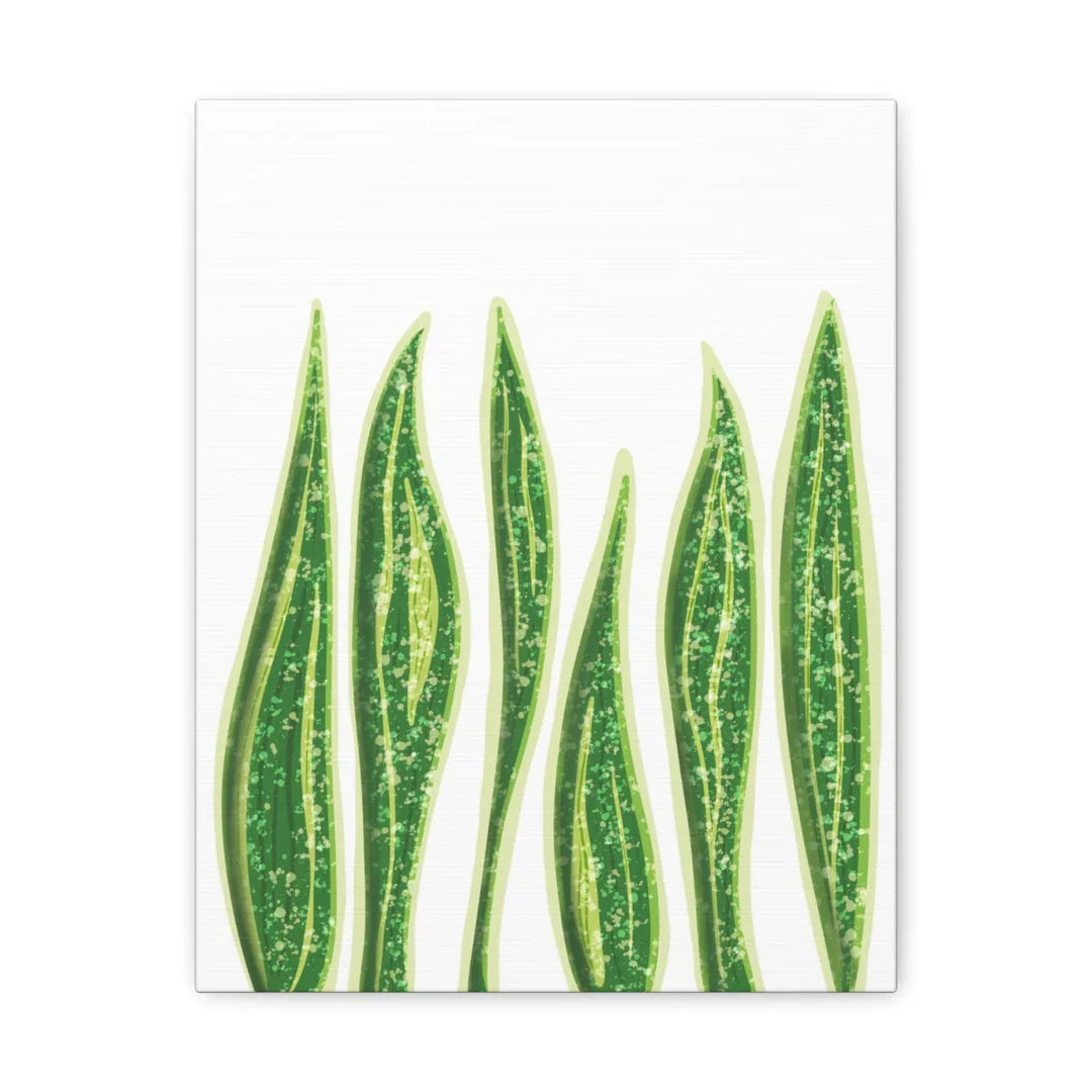 Snake Plant Canvas | Botanical Canvas Decor - Matte Finish Artwork for Living Room - Laura Christine Photography & Design