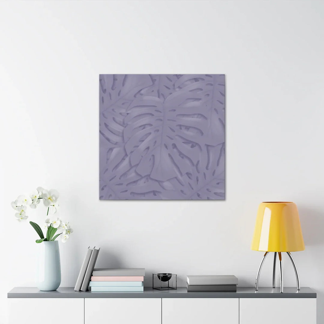 Violet Monstera Canvas – Durable Canvas Art Print With Matte Finish & Botanical Design