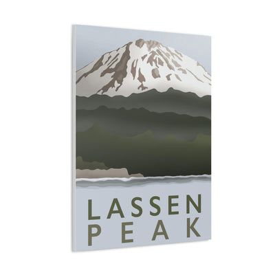 Lassen Peak Minimalist Canvas, Canvas, Printify, Art & Wall Decor, Canvas, Hanging Hardware, Home & Living, Indoor, Laura Christine Photography & Design, laurachristinedesign.com