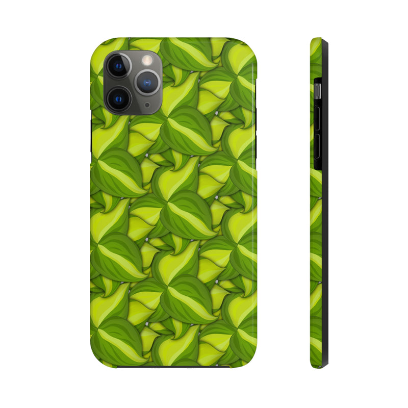 Philodendron Brasil Phone Case, Phone Case, Printify, Accessories, Glossy, iPhone Cases, Matte, Phone accessory, Phone Cases, Samsung Cases, Laura Christine Photography & Design, laurachristinedesign.com