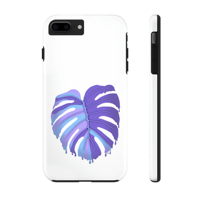 Melting Monstera, Purple - Phone Case, Phone Case, Printify, Accessories, Glossy, iPhone Cases, Matte, Phone accessory, Phone Cases, Samsung Cases, Laura Christine Photography & Design, laurachristinedesign.com