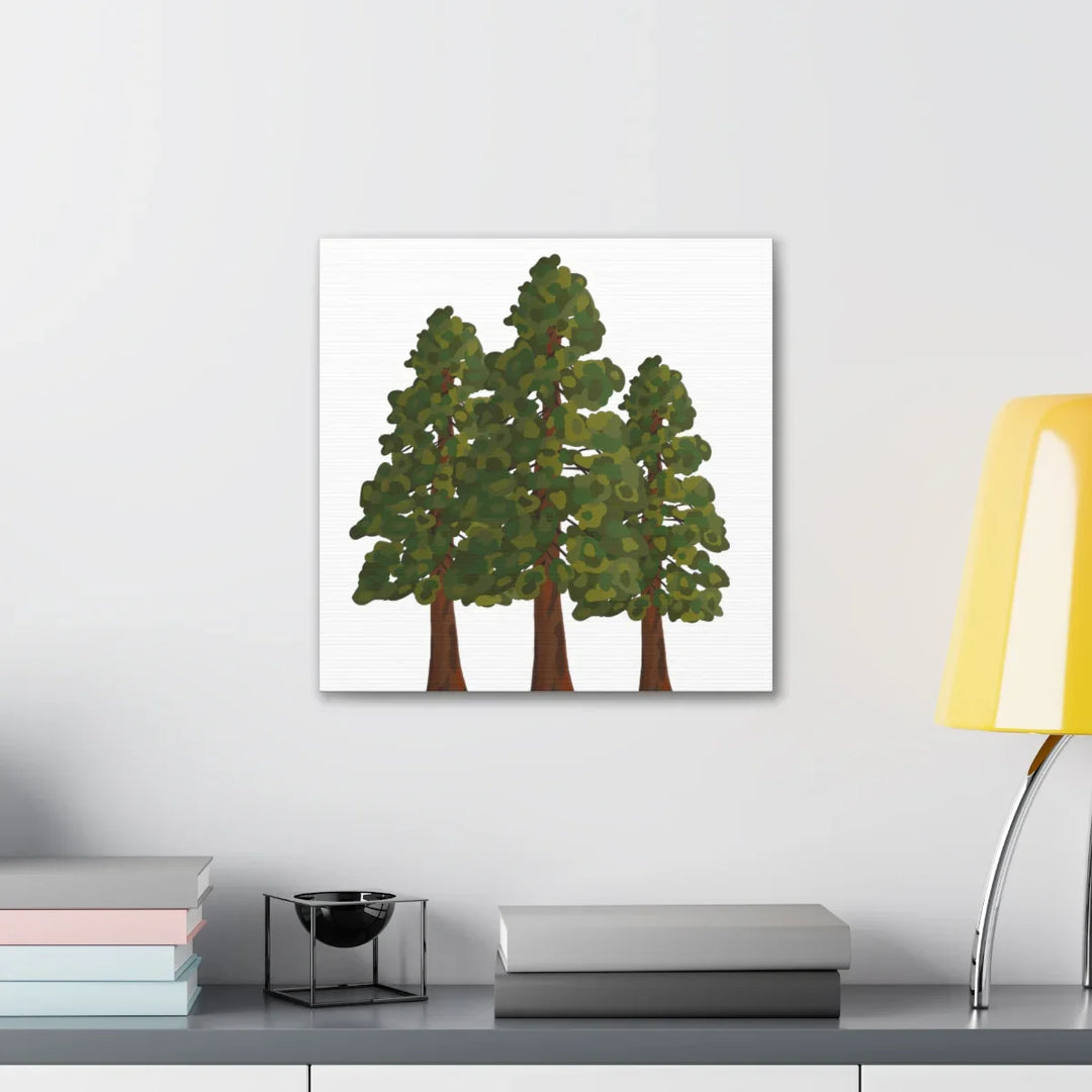 Coastal Redwoods Canvas - Stretched Cotton Canvas Art Print | Matte Finish Wall Hanging Artwork
