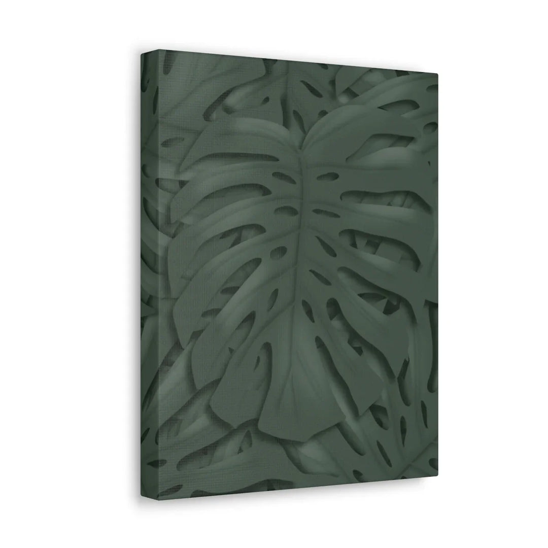 Monstera Canvas Art | Tropical Leaf Canvas Art Print - Matte Finish & Durable Cotton