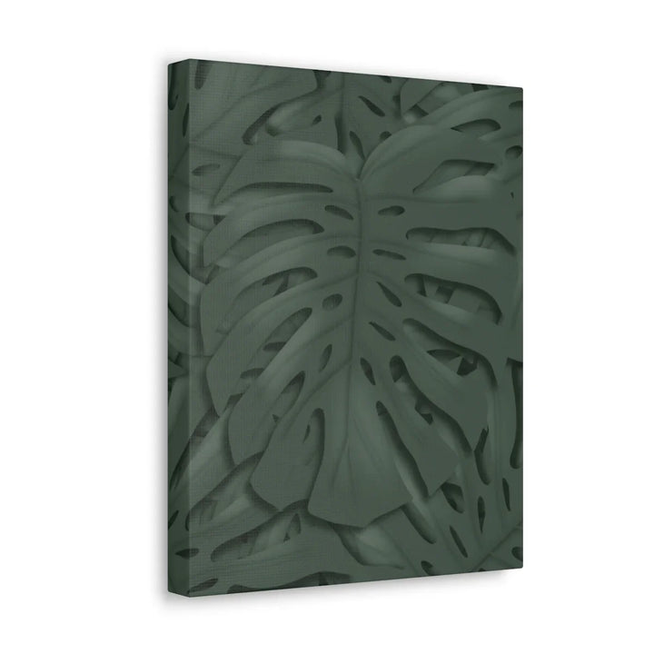 Monstera Canvas Art | Tropical Leaf Canvas Art Print - Matte Finish & Durable Cotton