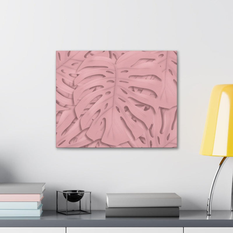 Soft Pink Monstera Canvas, Canvas, Laura Christine Photography & Design, Art & Wall Decor, Canvas, Hanging Hardware, Home & Living, Indoor, Laura Christine Photography & Design, laurachristinedesign.com