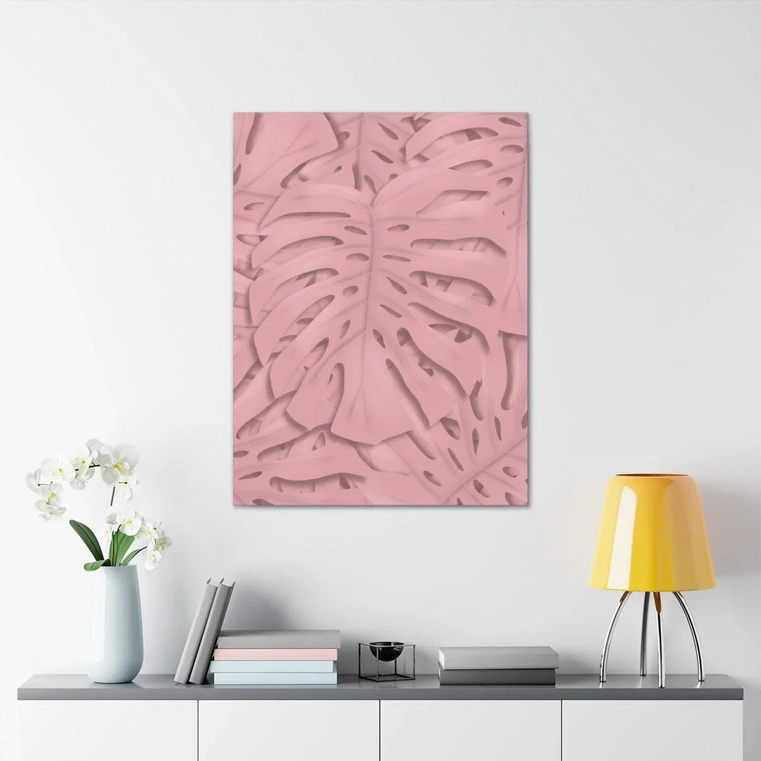 Soft Pink Monstera Canvas, Canvas, Laura Christine Photography & Design, Art & Wall Decor, Canvas, Hanging Hardware, Home & Living, Indoor, Laura Christine Photography & Design, laurachristinedesign.com
