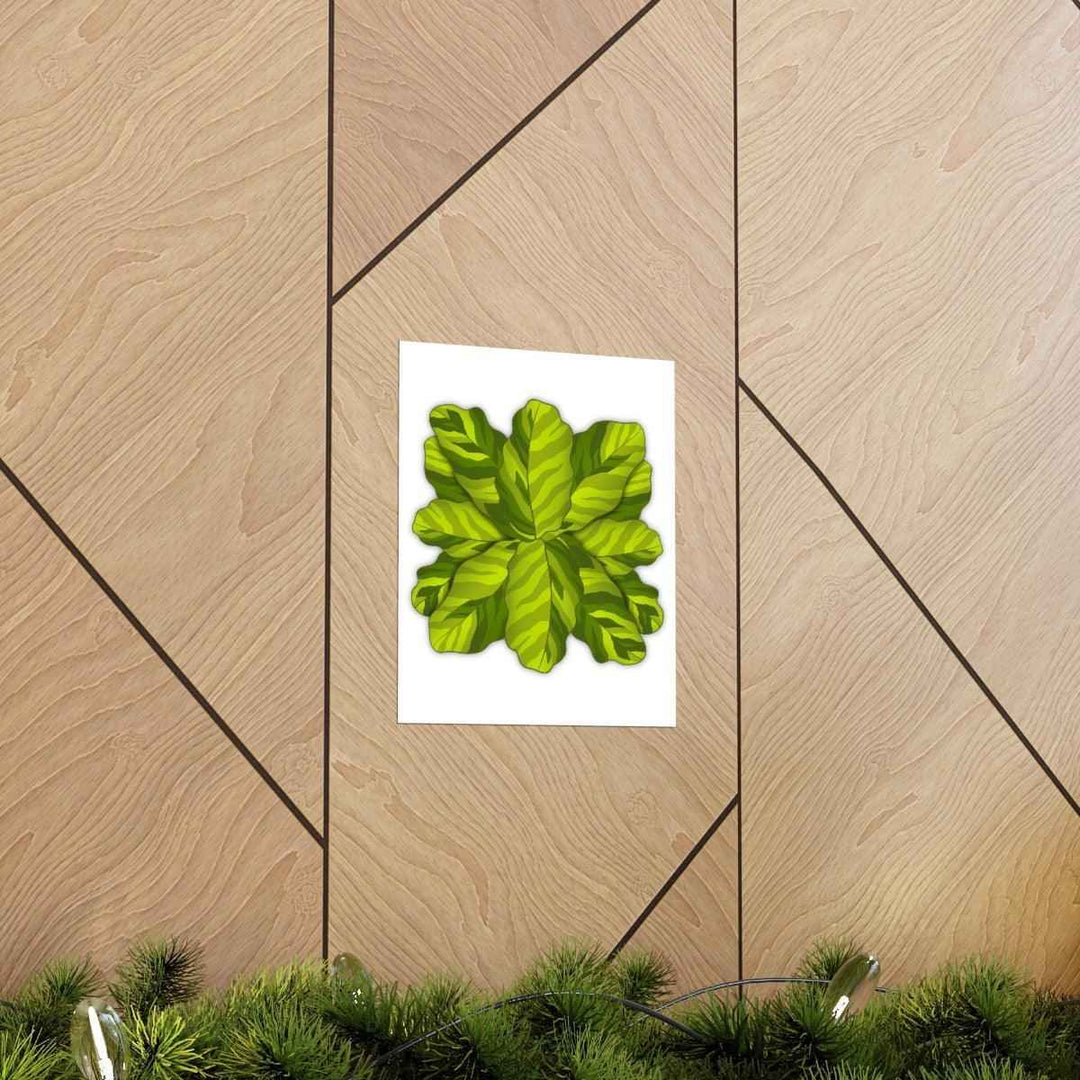 Calathea Yellow Fusion Print – Botanical Wall Art on Museum-Grade Paper Unframed