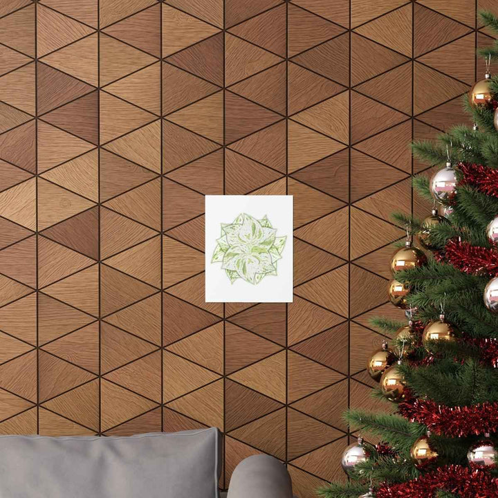 Snow Queen Pothos Print – Variegated Pothos Art on Museum Grade Paper Unframed