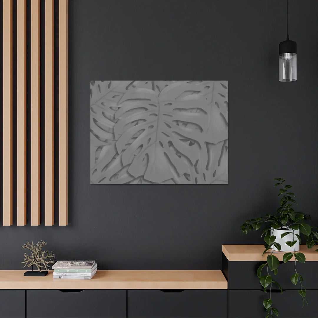 Monstera Canvas Art - Durable Matte Finish Canvas Art Print | Tropical Leaf Wall Decor