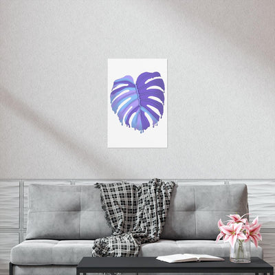 Melting Monstera, Purple - Print, Poster, Laura Christine Photography & Design, Back to School, Home & Living, Indoor, Matte, Paper, Posters, Valentine's Day promotion, Laura Christine Photography & Design, 