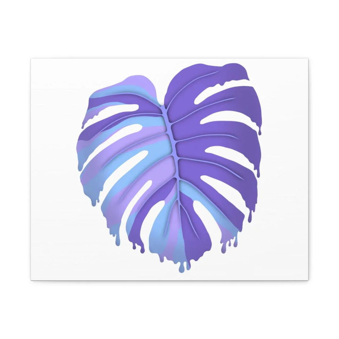 Purple Monstera Canvas - Modern Canvas Art Print | Botanical Wall Decor - Laura Christine Photography & Design