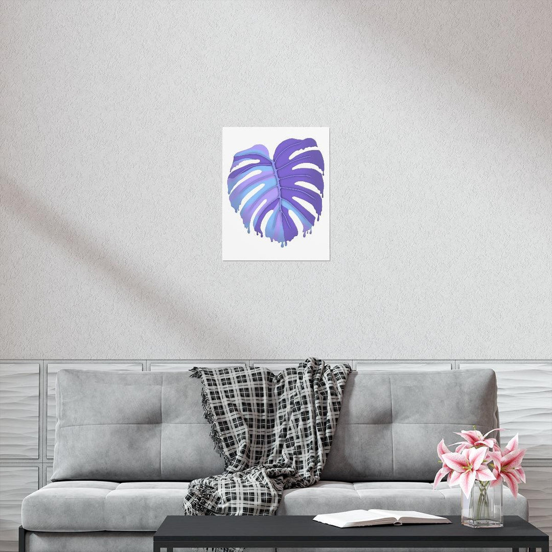Melting Monstera, Purple - Print, Poster, Laura Christine Photography & Design, Back to School, Home & Living, Indoor, Matte, Paper, Posters, Valentine's Day promotion, Laura Christine Photography & Design, laurachristinedesign.com