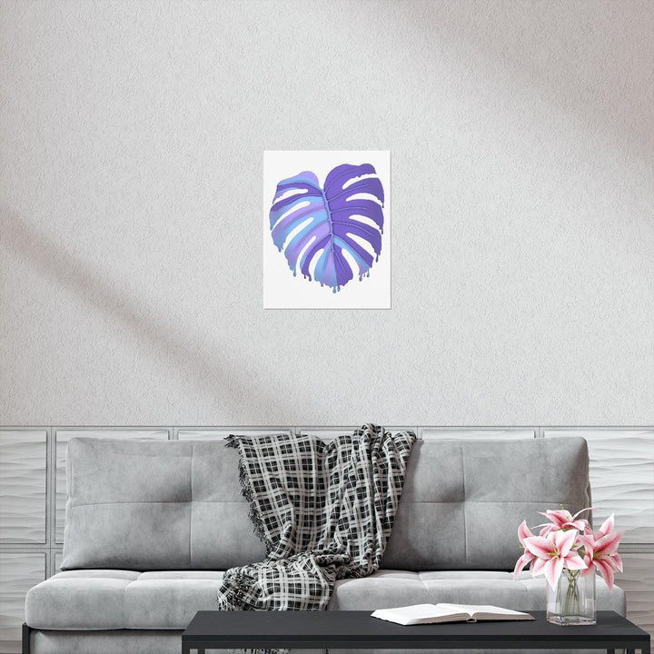 Melting Monstera, Purple - Print, Poster, Laura Christine Photography & Design, Back to School, Home & Living, Indoor, Matte, Paper, Posters, Valentine's Day promotion, Laura Christine Photography & Design, laurachristinedesign.com