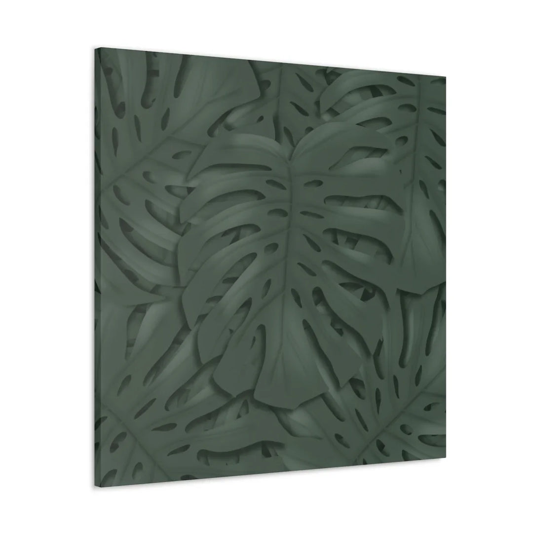 Monstera Canvas Art | Tropical Leaf Canvas Art Print - Matte Finish & Durable Cotton
