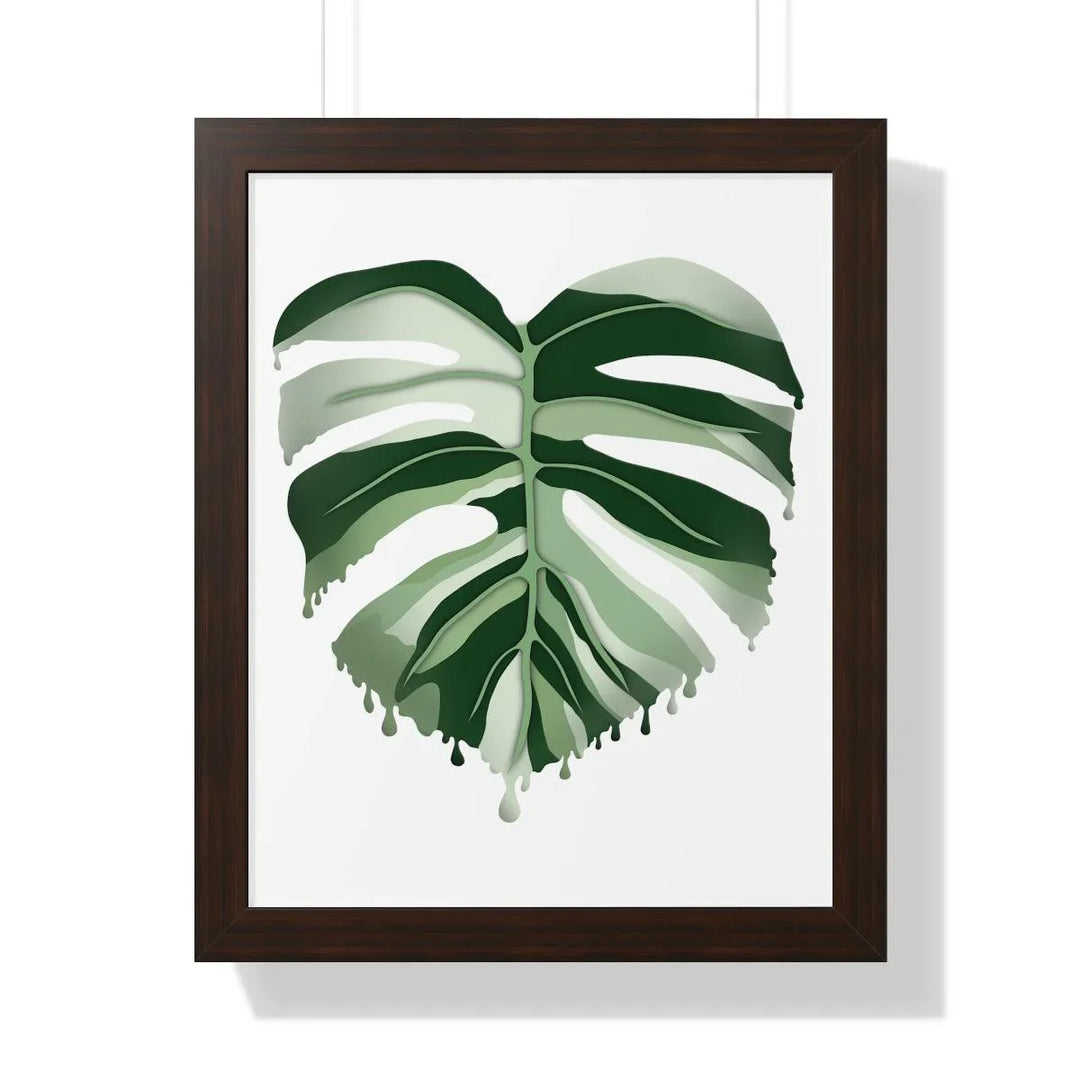 Melting Monstera (Albo) Framed Print, Poster, Laura Christine Photography & Design, Framed, Home & Living, Indoor, Paper, Posters, Laura Christine Photography & Design, laurachristinedesign.com