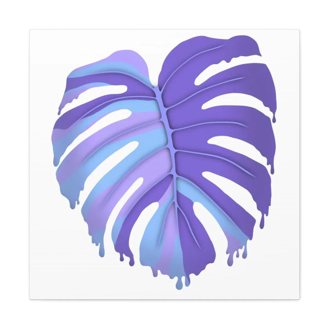 Purple Monstera Canvas - Modern Canvas Art Print | Botanical Wall Decor - Laura Christine Photography & Design