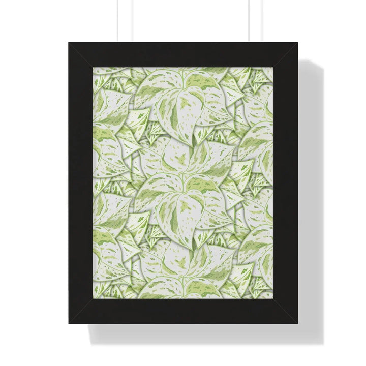 Snow Queen Pothos Framed Print, Poster, Laura Christine Photography & Design, Framed, Home & Living, Indoor, Paper, Posters, Laura Christine Photography & Design, laurachristinedesign.com