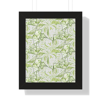 Snow Queen Pothos Framed Print, Poster, Laura Christine Photography & Design, Framed, Home & Living, Indoor, Paper, Posters, Laura Christine Photography & Design, laurachristinedesign.com