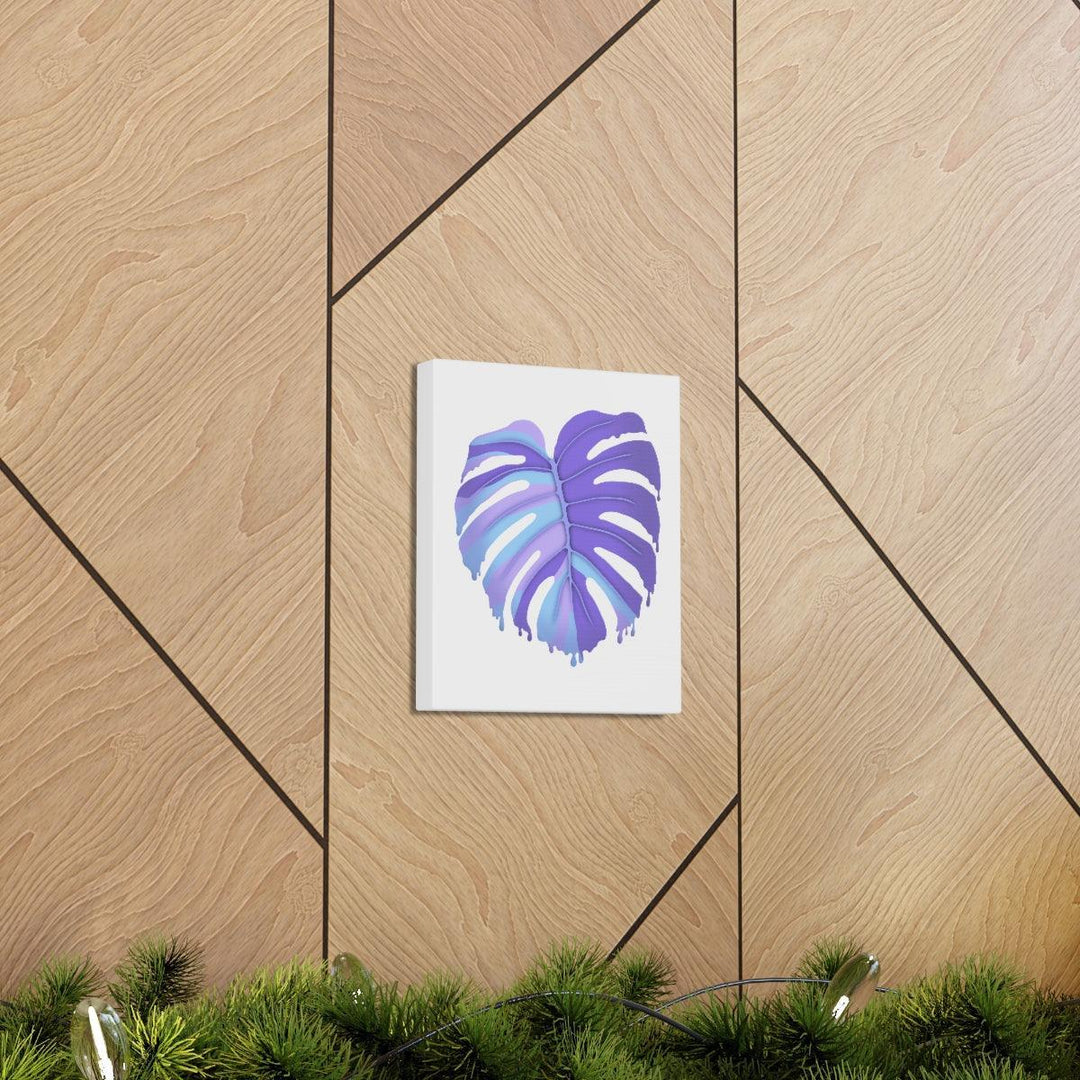 Purple Monstera Canvas - Modern Canvas Art Print | Botanical Wall Decor - Laura Christine Photography & Design