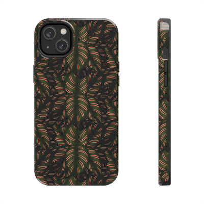 Calathea Pinstripe Phone Case, Phone Case, Printify, Accessories, Glossy, iPhone Cases, Matte, Phone accessory, Phone Cases, Samsung Cases, Laura Christine Photography & Design, laurachristinedesign.com