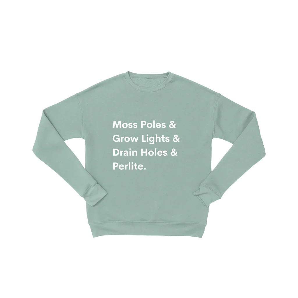 House Plant Sweatshirt – Cozy Cotton Fleece Pullover for Plant Lovers