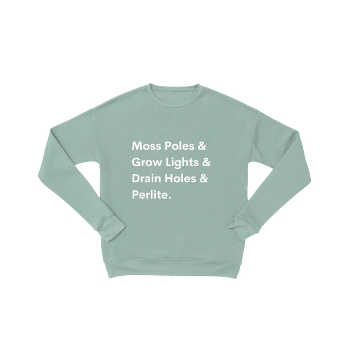 House Plant Sweatshirt – Cozy Cotton Fleece Pullover for Plant Lovers