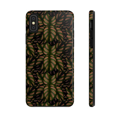 Calathea Pinstripe Phone Case, Phone Case, Printify, Accessories, Glossy, iPhone Cases, Matte, Phone accessory, Phone Cases, Samsung Cases, Laura Christine Photography & Design, laurachristinedesign.com