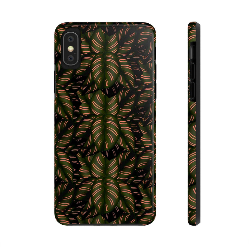 Calathea Pinstripe Phone Case, Phone Case, Printify, Accessories, Glossy, iPhone Cases, Matte, Phone accessory, Phone Cases, Samsung Cases, Laura Christine Photography & Design, laurachristinedesign.com