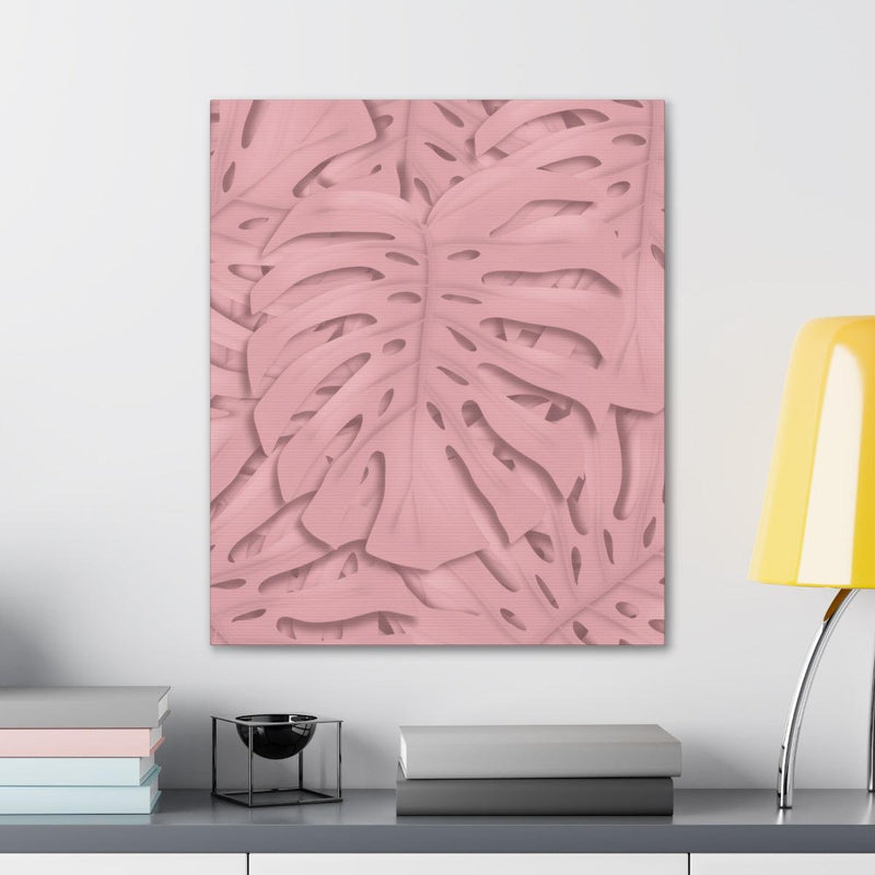 Soft Pink Monstera Canvas, Canvas, Laura Christine Photography & Design, Art & Wall Decor, Canvas, Hanging Hardware, Home & Living, Indoor, Laura Christine Photography & Design, laurachristinedesign.com