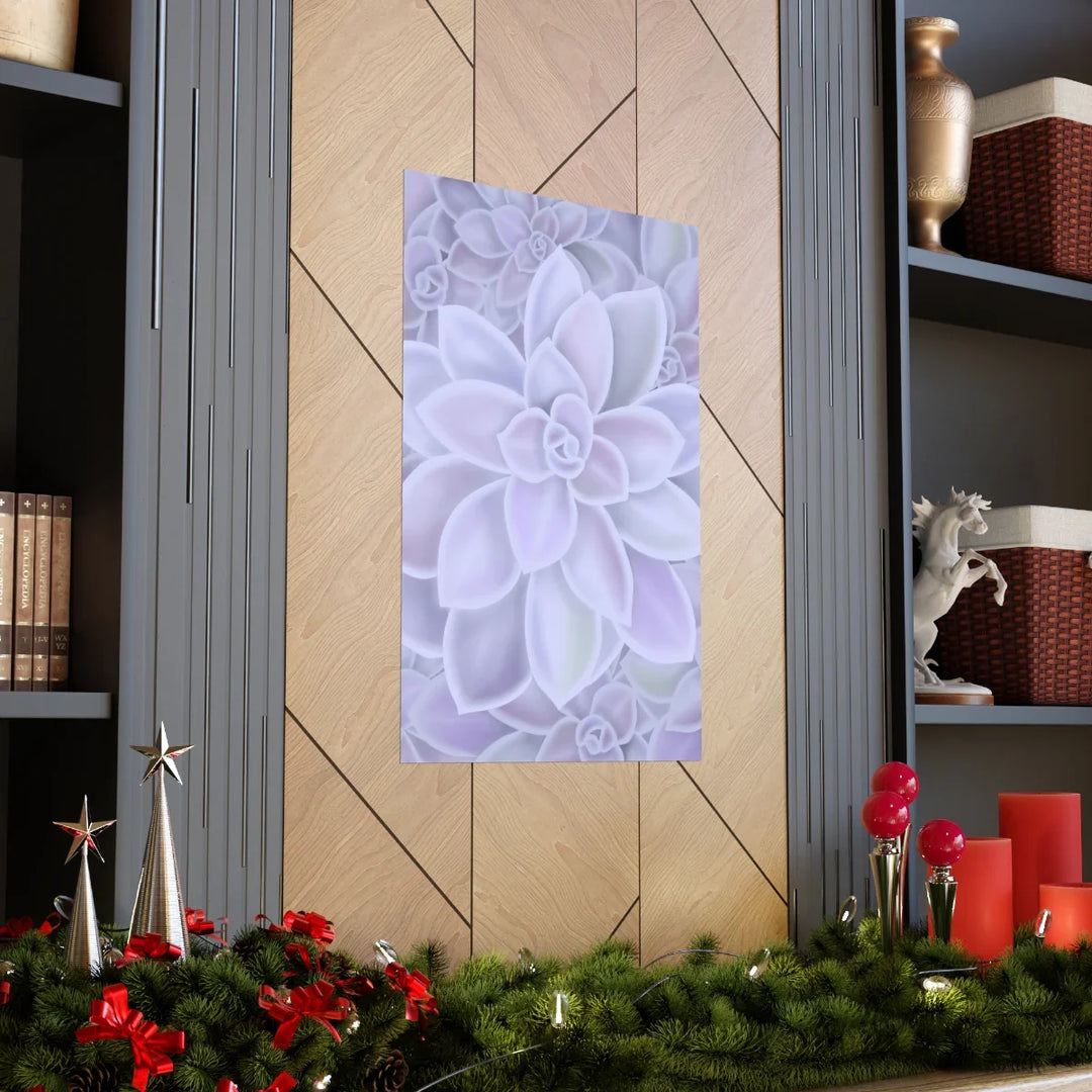 Graptopetalum Murasaki Print – Pastel Succulent Wall Art on Museum Grade Paper Unframed