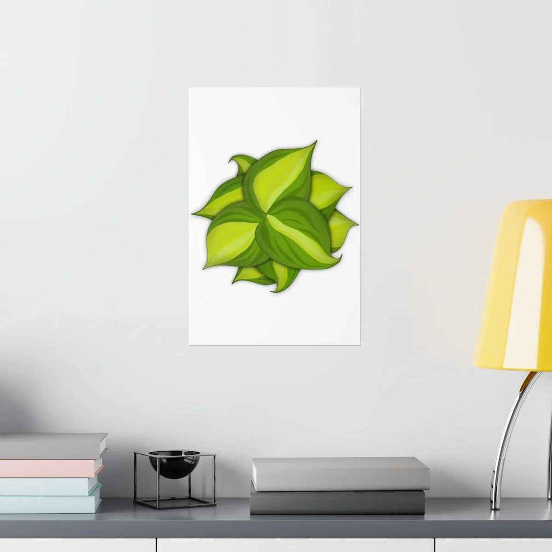 Philodendron Brasil Print – Botanical Wall Art on Museum Grade Paper Poster Unframed