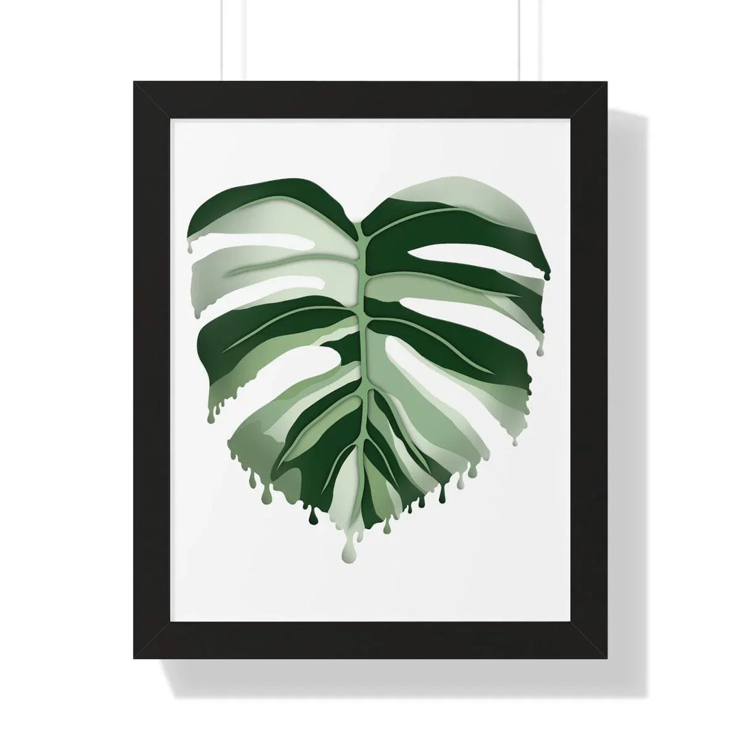 Melting Monstera (Albo) Framed Print, Poster, Laura Christine Photography & Design, Framed, Home & Living, Indoor, Paper, Posters, Laura Christine Photography & Design, laurachristinedesign.com