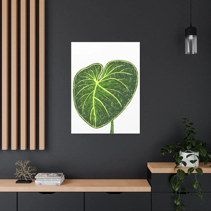 Philodendron Gloriosum Canvas - Stretched Canvas Art Print | Matte Indoor Wall Art - Laura Christine Photography & Design