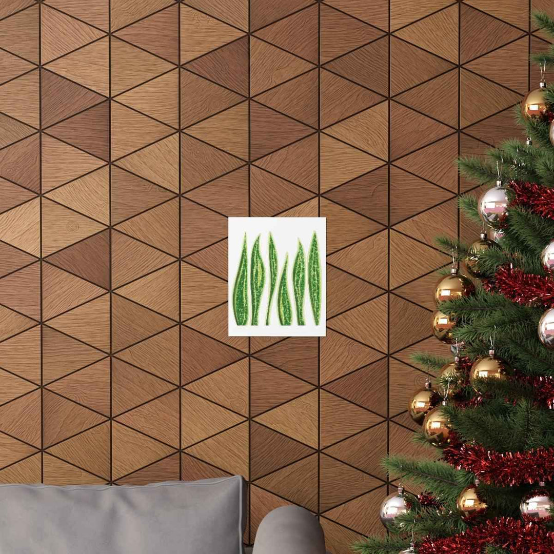 Snake Plant Print – Large Botanical Wall Art Poster | Matte Finish | Unframed