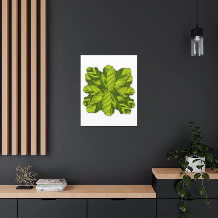 Calathea Yellow Fusion Canvas – Botanical Canvas Print With Unique Leaf Pattern Art - Laura Christine Photography & Design